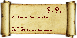 Vilhelm Veronika névjegykártya